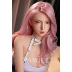 [US in Stock] - YAMIEE Rylee 163cm 5'4 ft Unique Design Silicone Head Blowjob Love Doll TPE Body Adult Oral Sex Doll