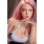 [US in Stock] - YAMIEE Rylee 163cm 5'4 ft Unique Design Silicone Head Blowjob Love Doll TPE Body Adult Oral Sex Doll