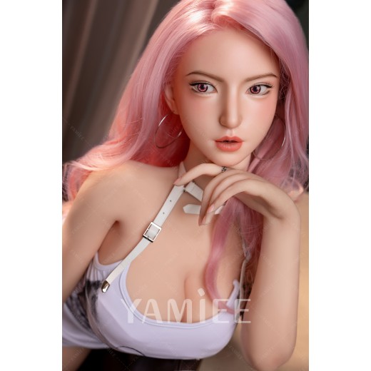 [US in Stock] - YAMIEE Rylee 163cm 5'4 ft Unique Design Silicone Head Blowjob Love Doll TPE Body Adult Oral Sex Doll