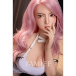 [US in Stock] - YAMIEE Rylee 163cm 5'4 ft Unique Design Silicone Head Blowjob Love Doll TPE Body Adult Oral Sex Doll